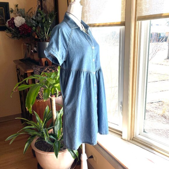 Pact Blue Mini Dress - Picture 5 of 9